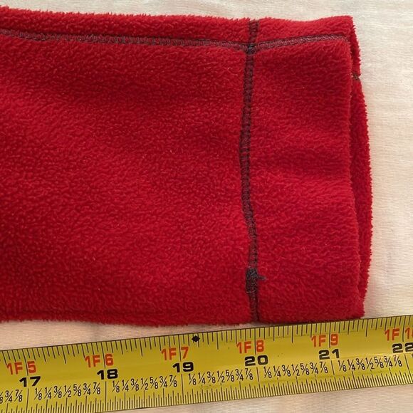 Alo Yoga Red Gray Pullover Fleece 1/4 Zip Jacket Womens Size Medium - Picture 8 of 12